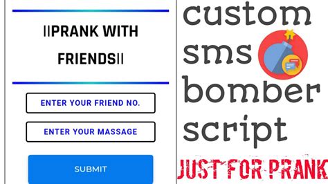 Introduction Customize your device. . Custom sms bomber script